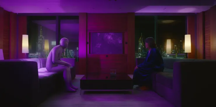 外星人給了白中一個按鈕,按下即可回到過去任一時點,團片來源:Netflix