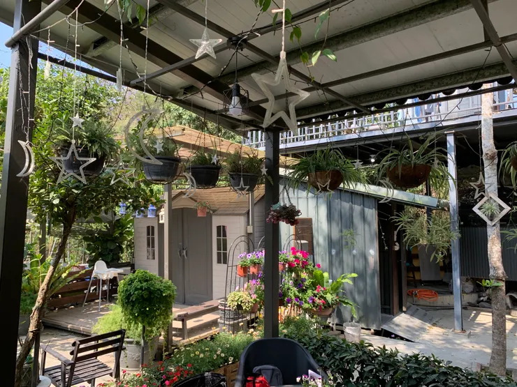 餐桌旁的美麗裝飾