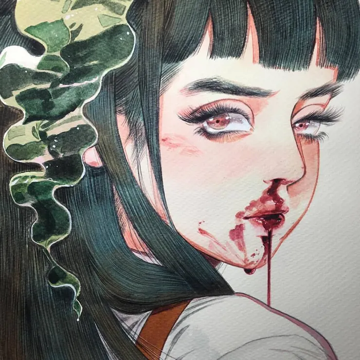 海帶與蘿莉塔髮飾的相似性。台北展展出作品。