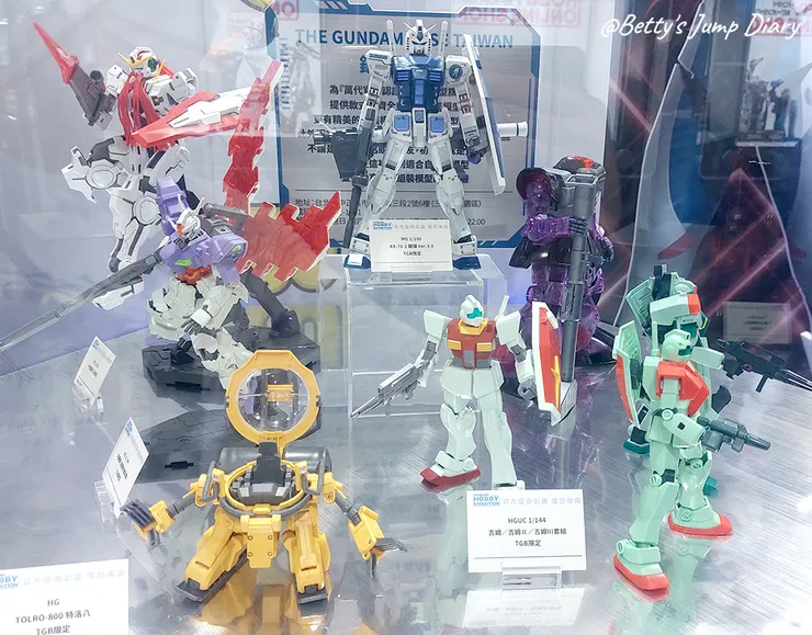 ▲2023萬代組裝模型巡迴特展-台中場/圖片來源:Betty's Jump Diary