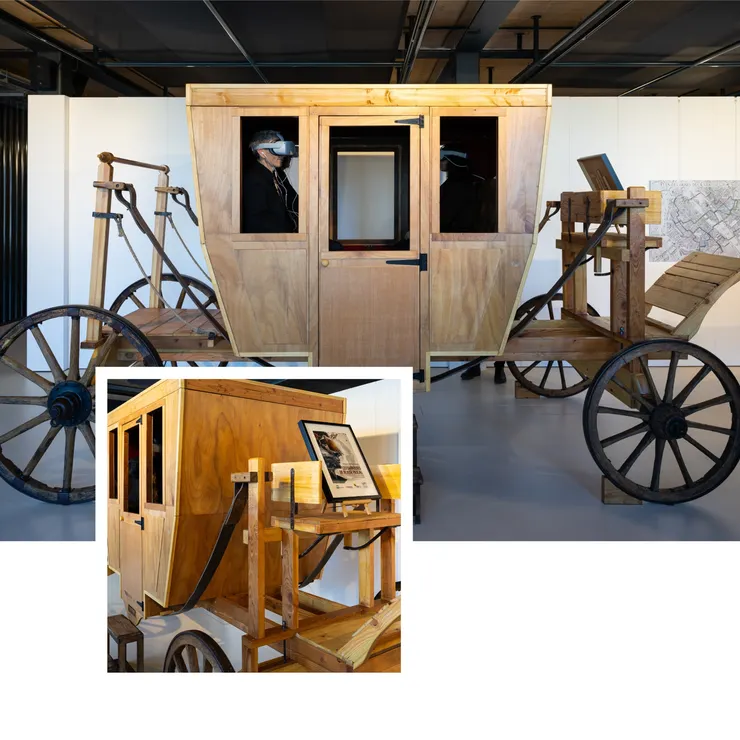 為紀念帕斯卡誕辰400週年（1623–2023），【布萊士・帕斯卡的馬車】展覽於2023年在米其林公司總部克爾姆廣場（Place des Carmes）舉行。圖為以等比例重建的馬車模型。