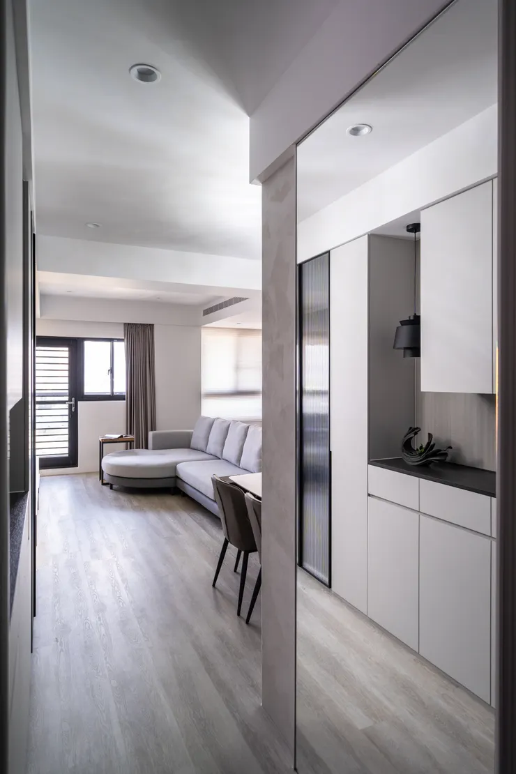 設計作品：鑫天地2，玄關系統櫃