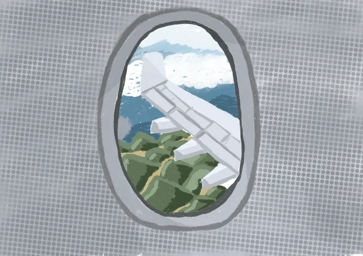 飛機窗外的風景