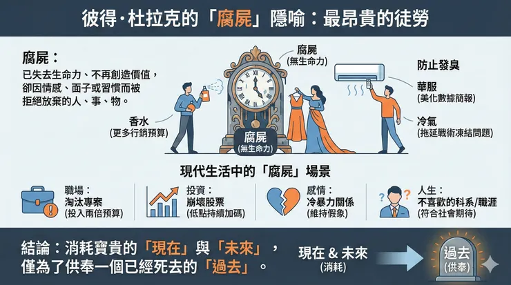 杜拉克「腐屍」隱喻與常見生活案例