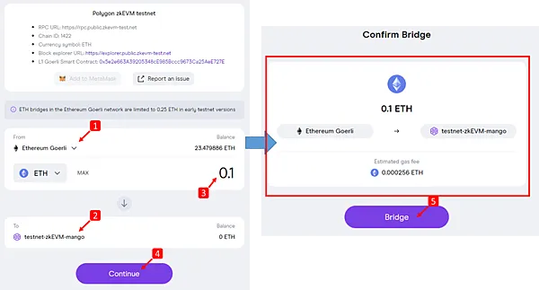 Polygon zkEVM|公共測試網使用教學 How to Faucet and Bridge on Polygon zkEVM
