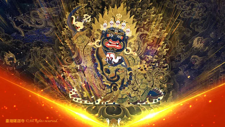 佛教護法為修行的助緣，祈求護法對財富積聚及遣除求財之障礙皆有幫助。