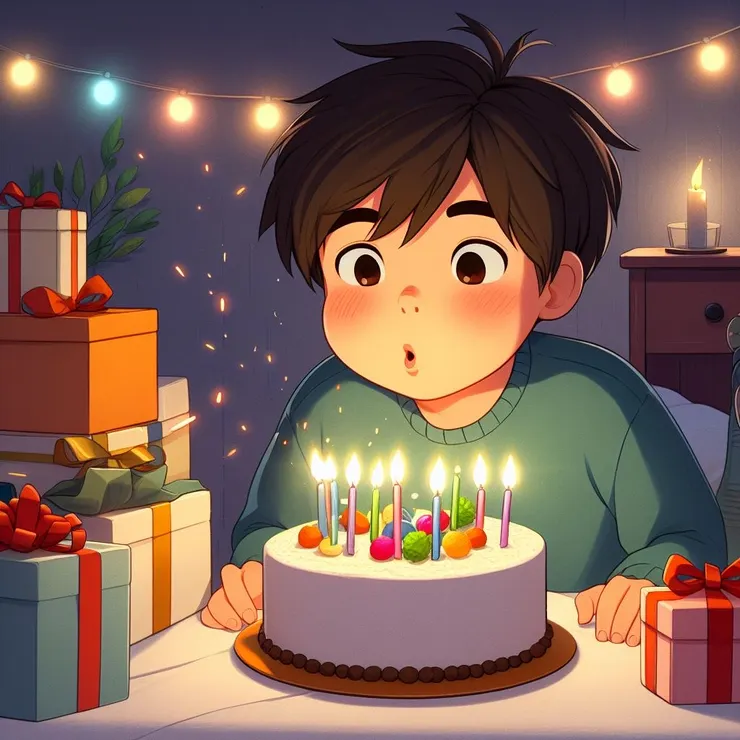 （得到智能手錶當作禮物的湯姆，答應遵守三個使用約定。）