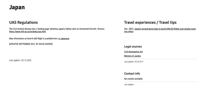 日本無人機規範相關連結