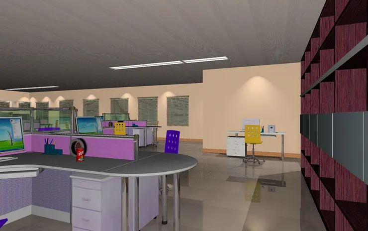 我記得遠處這張是秘書的桌子，才不是面壁思過。