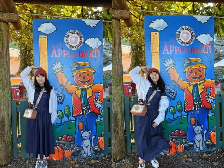 還可以跟南瓜人比身高✧◝(⁰▿⁰)◜✧