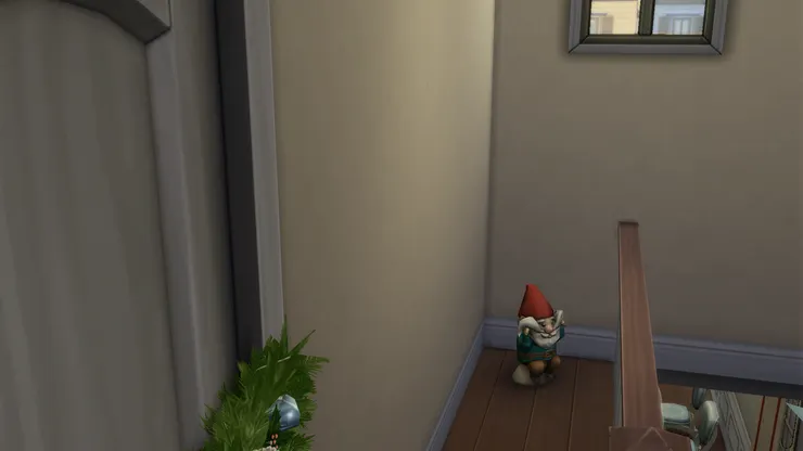 這個聖誕老人的鬍子很誇張，但很可愛。