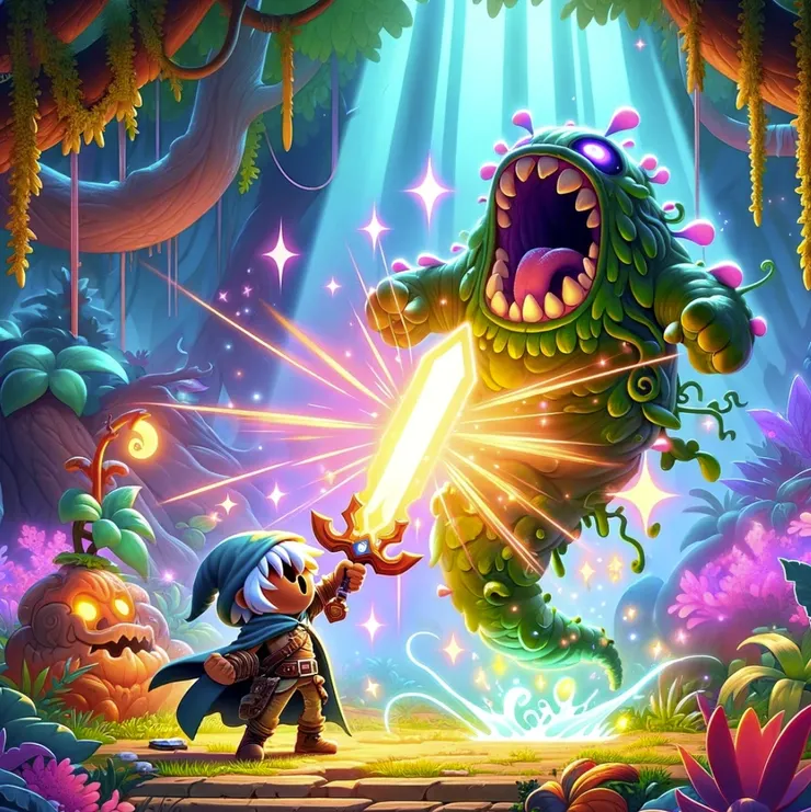 打怪升等的想像(Dall.E繪製)