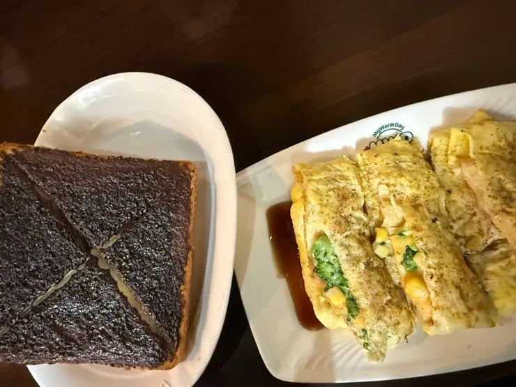 2026/02/02 豆皮蛋餅 + 巧克力吐司