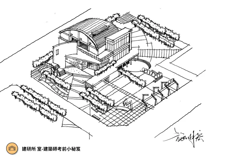 運動中心-概念設計手繪圖