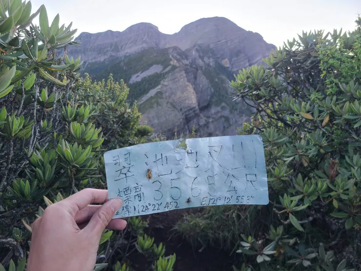 山頂名稱標示錯誤
