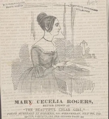 「雪茄女孩」瑪莉．羅傑斯。照片取自 The New York Public Library Digital Collections.
