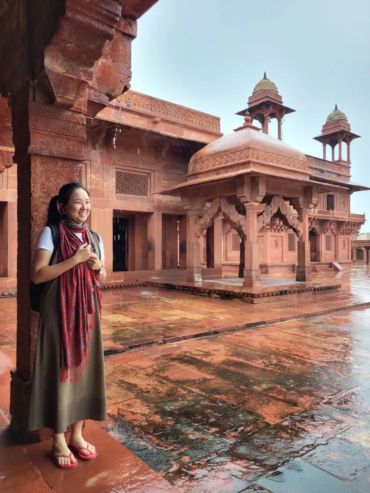 下雨的法特普希克里（Fatehpur Sikri）