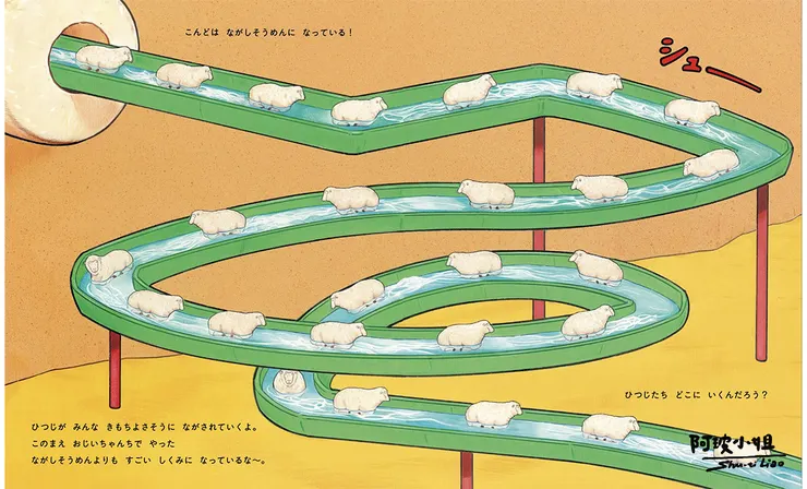 ひつじシステム by 大串ゆうじ，圖片來源：作者Threads