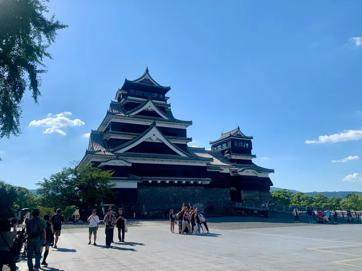 2023年修復完成後重新開放的熊本城天守