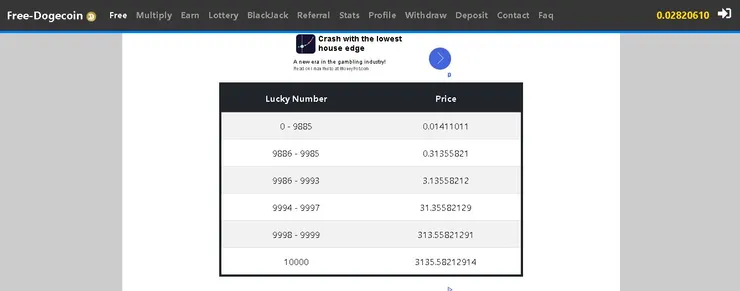 此圖為幣雕 DOG 點賺首頁