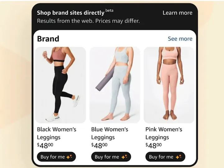 亞馬遜在其電商App測試「Buy for Me」按鈕，透過AI協助購買第三方網站銷售商品