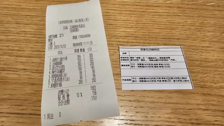 我和爸媽一共吃了1741元!