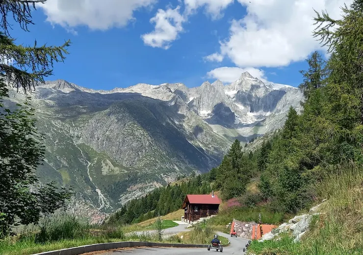 菲舍塔爾附近的Bellwald景致與遊樂設施Mountain Cart