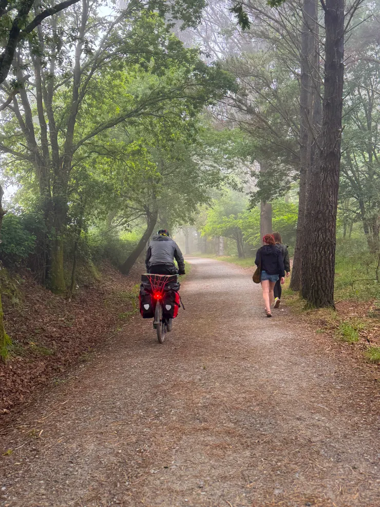 不止徒步，不少人是跑步或是騎腳踏車完成朝聖。（看到介紹也可以騎馬完成朝聖，但沒有看到騎馬的朝聖者。））