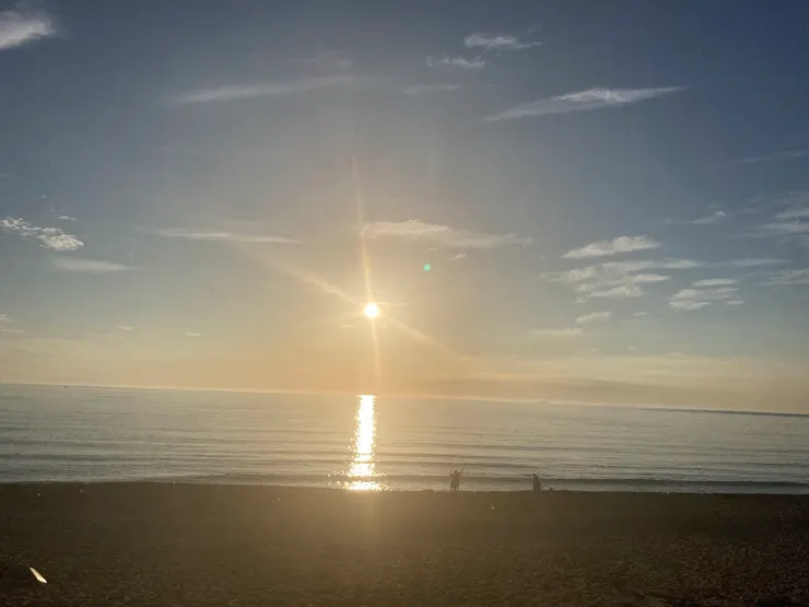 某次車露捕捉到日出不久的景色