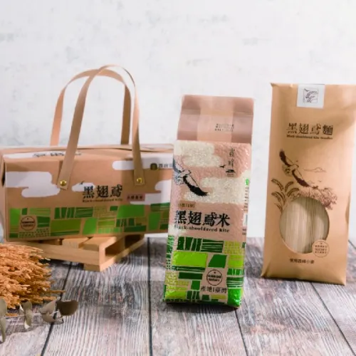 霧峰農會販售有機轉型期的黑翅鳶米（圖片來源：霧峰農會酒莊）