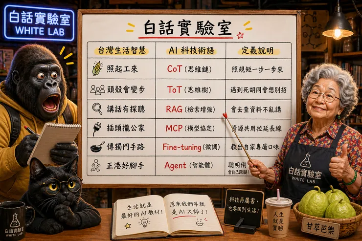 圖片來源：White-Lab 製作（AI 生成／Canva 設計） 