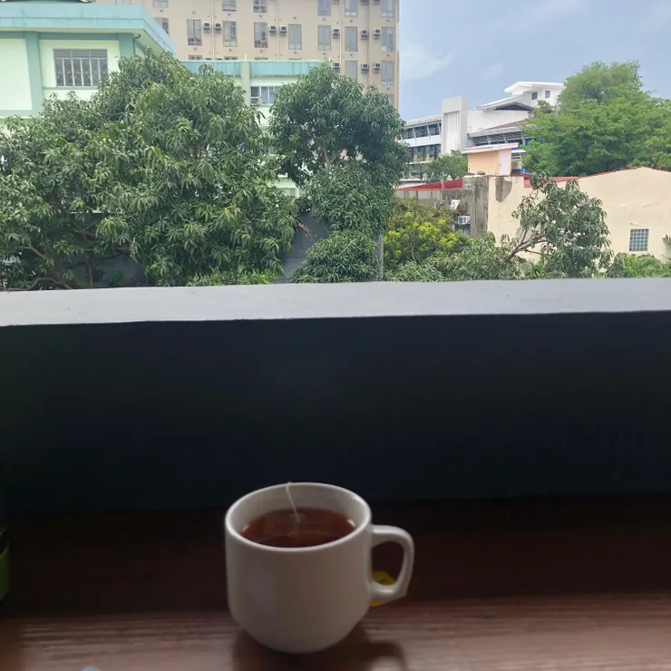 今天只有一張照片，睡到快一點，第一次在這裡自己出來吃午餐，偶爾安靜其實也挺好的