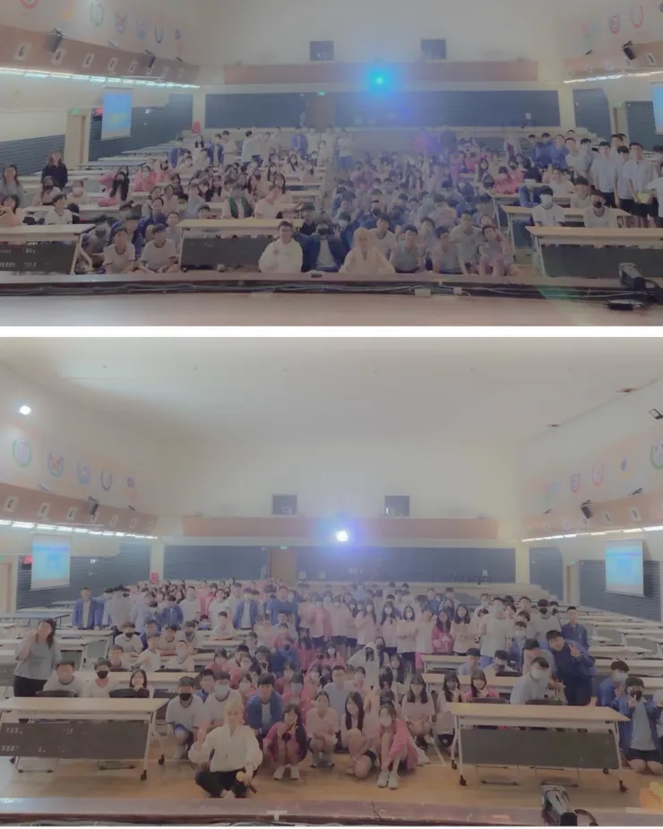 國中時的小夢想，在這場與384位國中生們的小小分享會中，小小地圓滿達成了🙏 #如今的我們還年輕