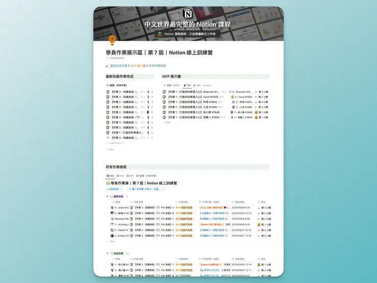 在這裡，你可以看到 200 多個來自各行各業同學的作品和學習過程
