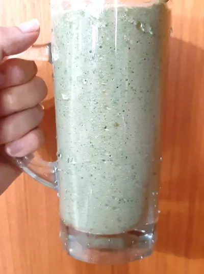 挑戰蔬果汁第六天 豆漿菠菜汁