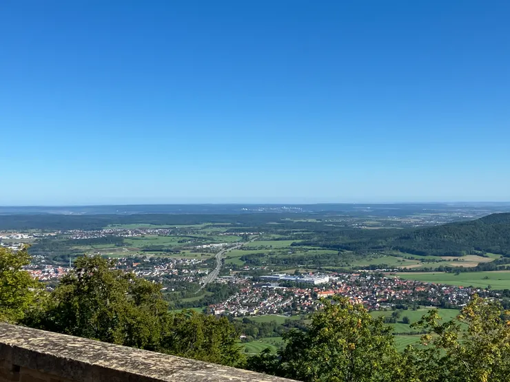 城堡外面的景色