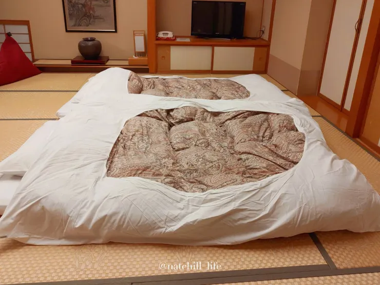 和式房間的床鋪