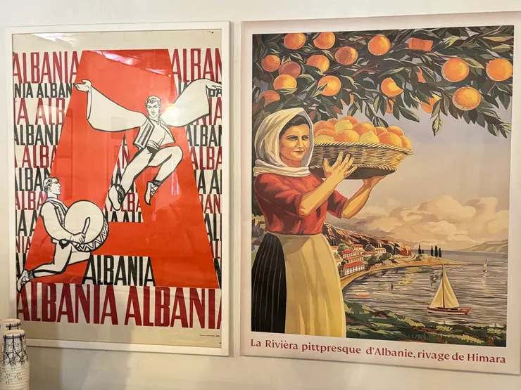 80'年代介紹阿爾巴尼亞風光的海報