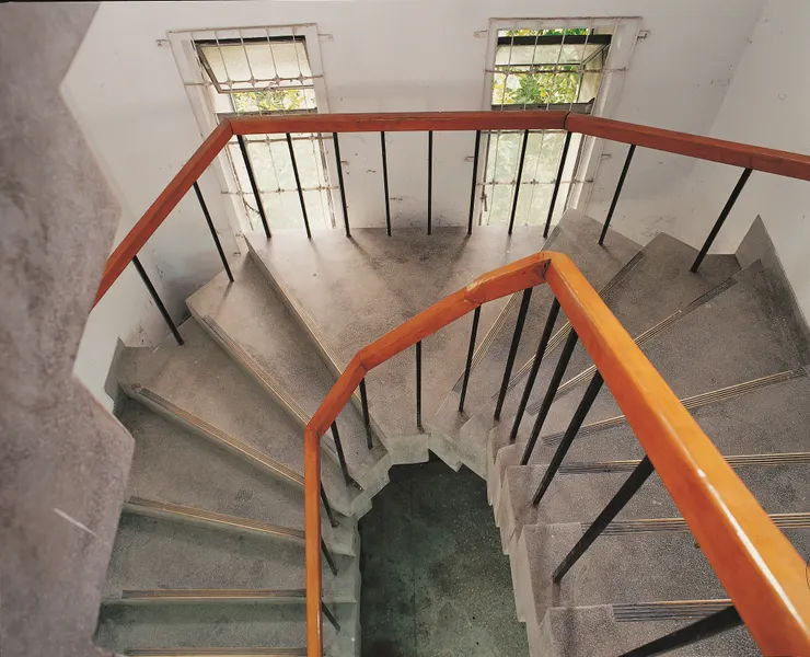 考種館的室內樓梯（圖片來源：王大閎建築研究與保存學會）