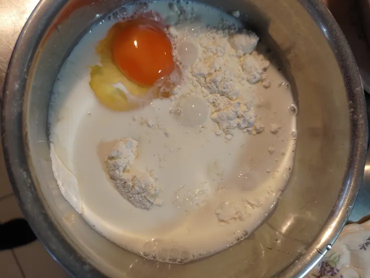 材料麵粉蛋糖牛奶