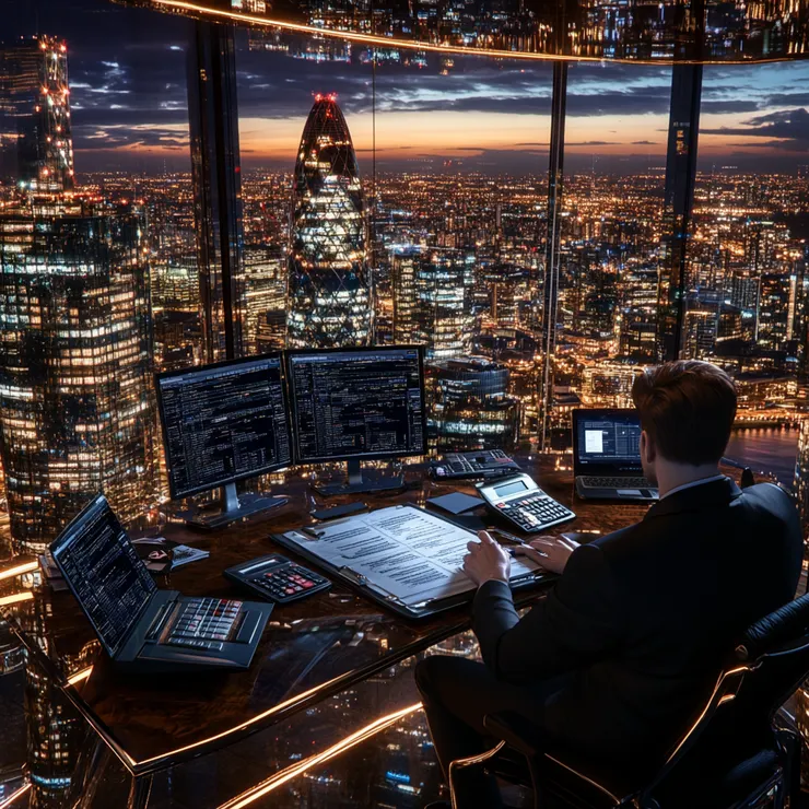 Midjourney - 【會計函證】圖像的描述。