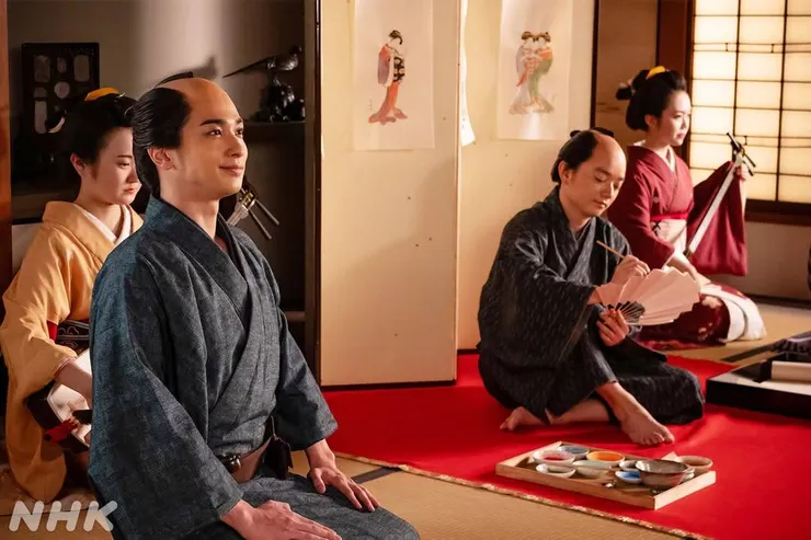 蔦重舉辦聚會推銷自家畫師