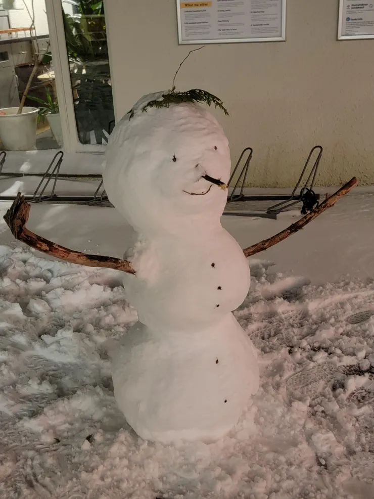 很有氣勢的雪人