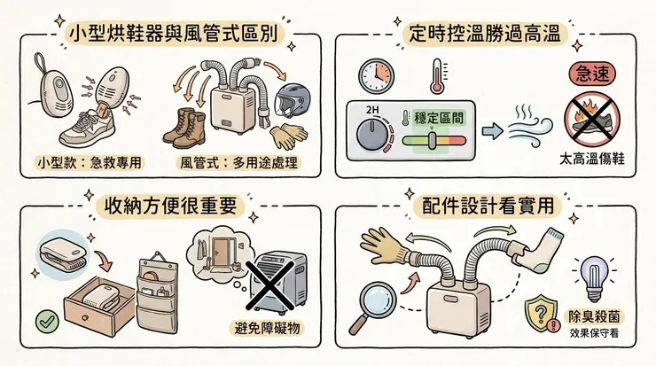 乾鞋器怎麼挑？定時、溫度、收納比功能數更重要