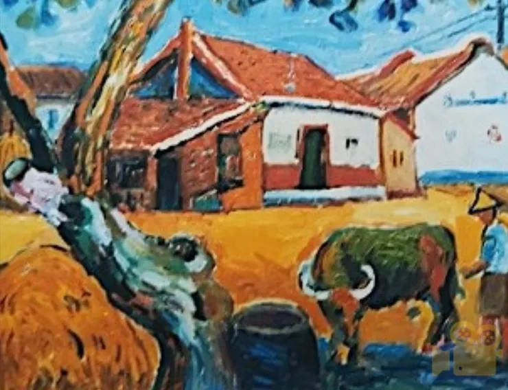 陳錦芳  歸仁故居   51 x 66 cm  油彩  1987