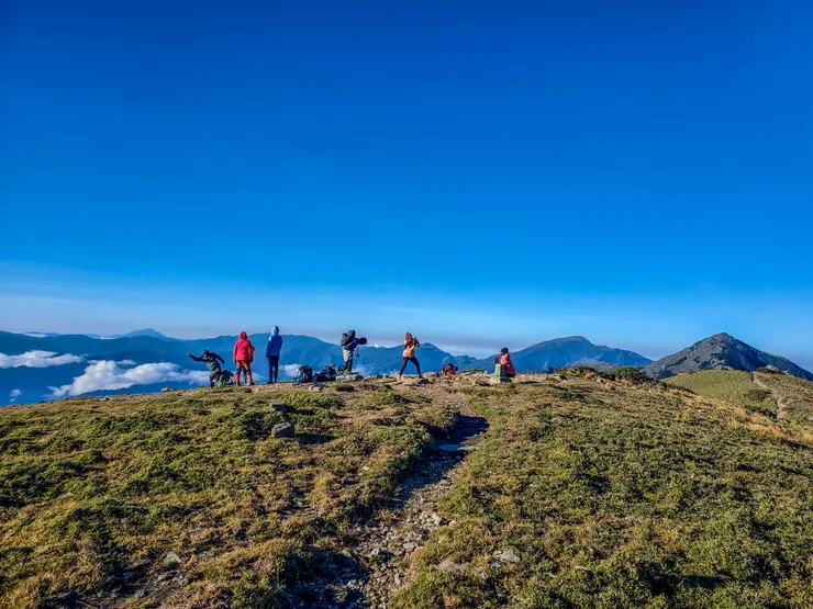 三叉山上瘋狂拍照