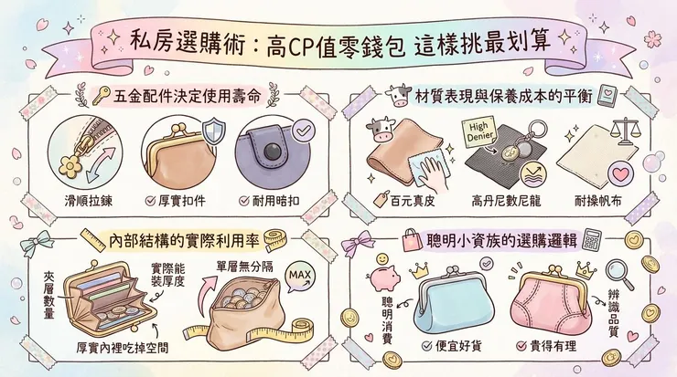 私房選購術：高CP值零錢包 這樣挑最划算