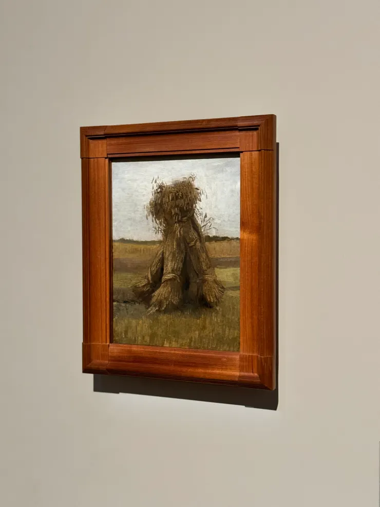 梵谷繪畫的啟蒙時期，開始學習繪畫技巧，此時畫作大多以沉鬱中性色調展現，題材以靜物、自然景色、人物素描為主。