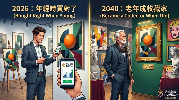 年輕正確的藝術收藏，年長後真正變成資產