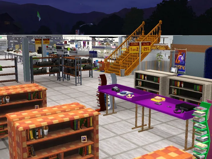 從最裏面看出店面就是這樣。